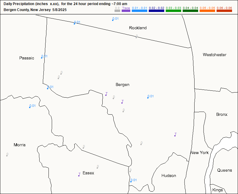 Rainfall - Bergen County