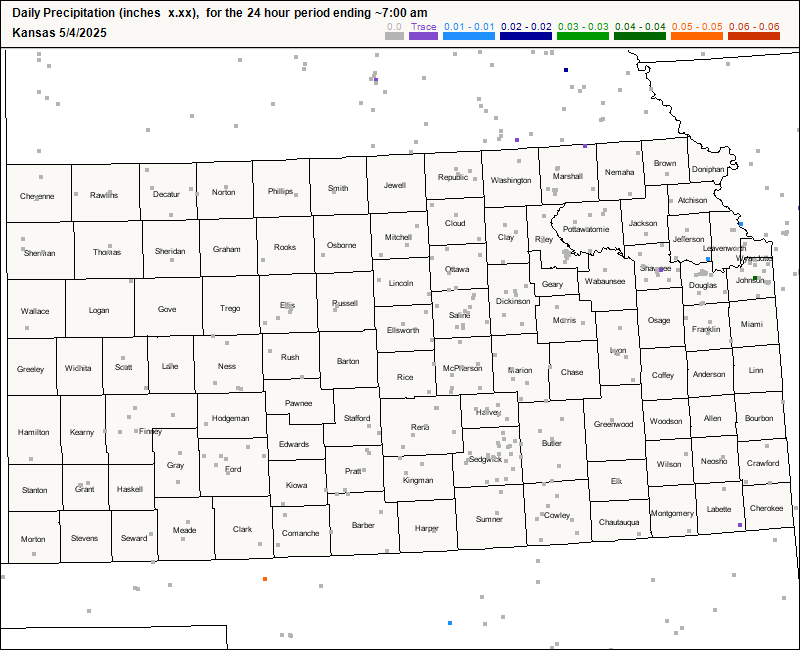 Crawford County CoCoRaHS Precipitation Map