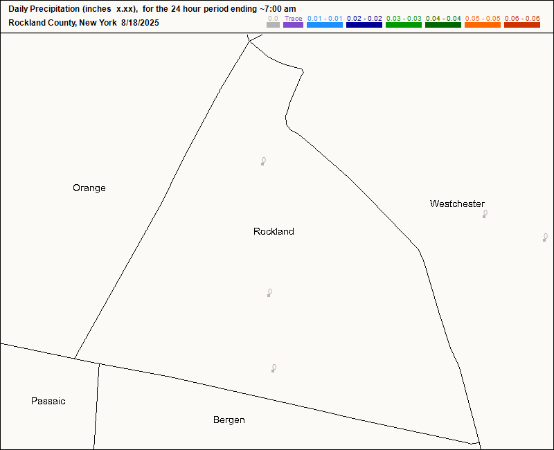 Rainfall - Rockland County