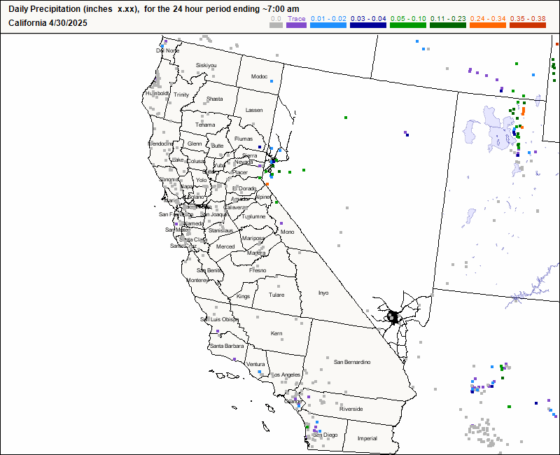 CoCoRaHS Map