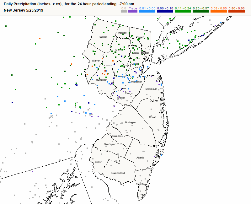 Rainfall - New Jersey